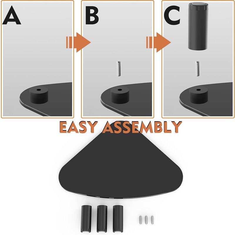 Hemudu 2 Pack Computer Monitor Riser | Triangle Save Space