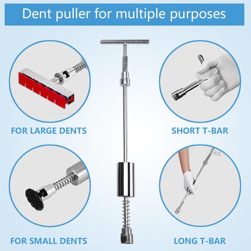 RVGIVE 100 PCS Car Paintless Dent Puller Repair Kit with