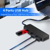 USB Hub 4 Port USB 2.0 Splitter Hub Expander for