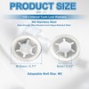 PATIKIL M8 Star Internal Tooth Lock Washers, 100 Pcs Push