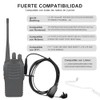 Juego de 12 Pack Walkie Talkie Auricular, Walkie Talkie Auricular
