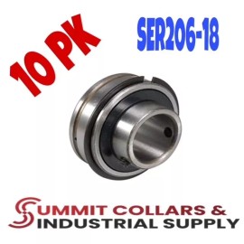 SUMMIT COLLARS SER206-18 1" ER18 Insert Ball Bearing With Snap Ring NEW ER206-18 (10 pk)