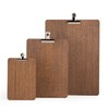 Chalkboards UK Clipboard with Silver Clip, Wood, Dark Oak, 26.2