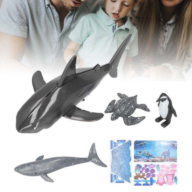 ThreeDimensional Jigsaw Puzzle Magnetic Sea Animal DIY Assembly Educational Children