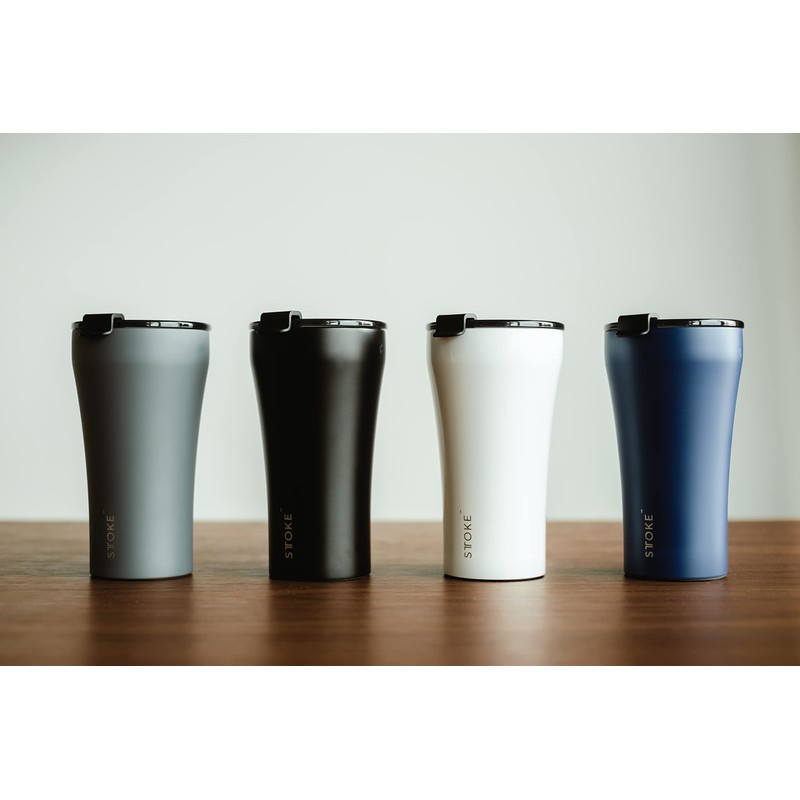 Sttoke Leakproof Ceramic Reusable Coffee Cup 12 oz - Angel
