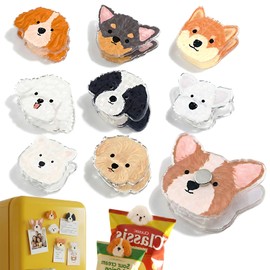 9 PCS Magnetic Chip Clips, Cute Dog Bag Clips for Food Storage