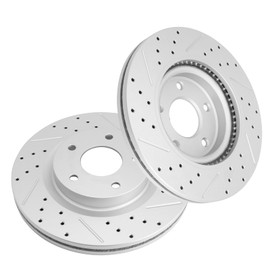 Fraxle Front Drilled & Slotted Disc Brake Rotors for Nissan Altima 2007 2008 2009 2010 2011 2012 2013 2014 2015 2016 2017 2018 2019 2020 2021 2022 2023