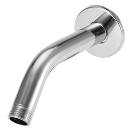 6 Inch Stainless Steel Shower Arm Extension Arm Wall Mount with Easy Installation No Tools Thickened Pipe for Bathroom Ceiling Shower Head G1/2 Thread Chrome Finish