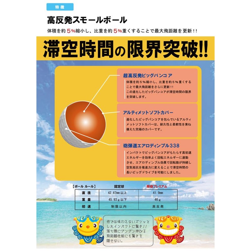 Lynx Lynx Golf Balls Fly Gun Premium Shisa Ver. 1