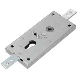KOTARBAU® Garage Lock 60 mm Steel Gate Lock Garage Door Lock Profile Cylinder for Swing Gates Gate Lock Gate Lock Garage Lock Silver