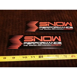 SNOW Performance Lot of 2 SNOW Performance Water Methanol Injection Racing Decals Stickers Diesel