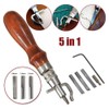 Utoolmart Groover Tool, 7 in 1 Adjustable Stitching Groover and