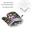 Colorful Rainbow Glitter Oven Mitts and Pot Holders Set of