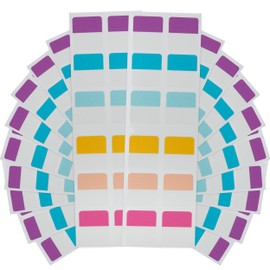 Essex Wares - 240 Pieces - 1 Inch Sticky Index Tabs - 6 Bright Pastel Colors - 20 Sheets - 1.1" x 1.0" - Sticky Tabs for Notebooks, Documents, and More - Binder Tabs Stick On with Self-Adhesive