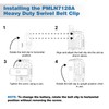 3PC PMLN7128A PMLN7128 Heavy Duty Swivel Belt Clip Compatible for