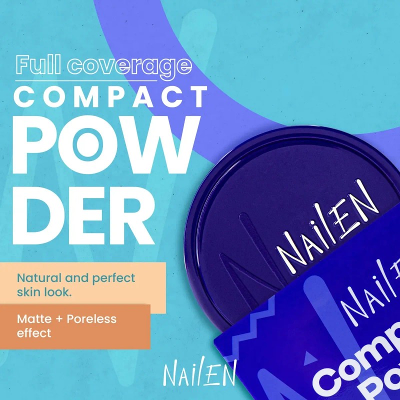 Polvo Compacto Mate Para Fijar Maquillaje Nailen