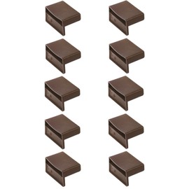 cyclingcolors 10x Slatted Holder Caps Holder 55 mm Plastic Flexible Bed Brown