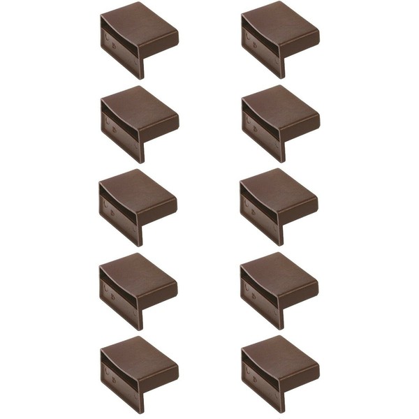 cyclingcolors 10x Slatted Holder Caps Holder 55 mm Plastic Flexible Bed Brown