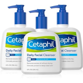 Cetaphil Daily Facial Cleanser, For Normal To Oily Skin, 8 Ounce (pack Of 3)