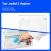 Aphbrada Triple Hygiene Dispenser Sanitation Station with Lid - Tabletop
