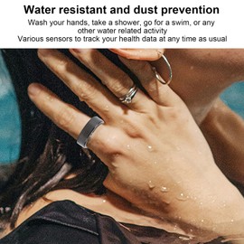 Smart Ring Health Tracker, Health Rings for Women and Men, Water Resistant Step Counter Multi Movement Modes, Fitness Tracker, Step Counter Multi Movement Modes (8)