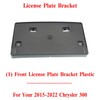 US AUTO PARTS PLUS New Front License Plate Bracket Plastic