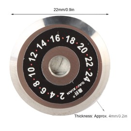 Fibre Optic Cleaver Blade, Fibre Optic Cutter Cleaver Blade 24 Faces 22 mm Diameter SKL 6C A8 HB 08 Optical Fibre Cutter Blade Tungsten Steel for Various Fibre Cleavers