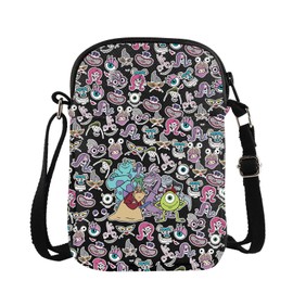 Funny Monsters Movie Gift Monsters Crossbody Bag Sulley Mike Boo Celia Boss Henry Fans Gift (BLK-Monsters CB CA)