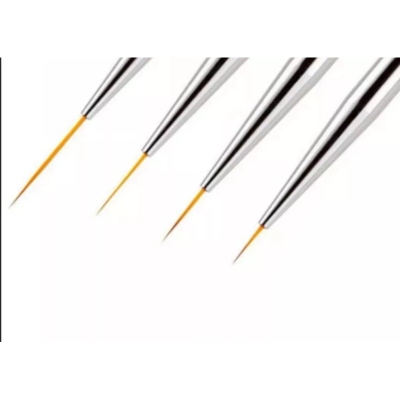 NiDa Kit De 4 Pinceles Liner Fino Mano Alzada Art
