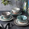 Gibson Elite Terranea Round Reactive Glaze Terra Cotta Dinnerware Set,