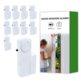 Door Window Alarm, 90dB Door Alarms Sensor for Kids Safety, Home Security, Door Window Burglar Alarm, Window Pool Alarms for Home, Apartments, Offices, Hotel Rooms (10pcs)