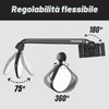 PidZoom Specchietto retrovisore sicuro per casco da bicicletta, regolabile a
