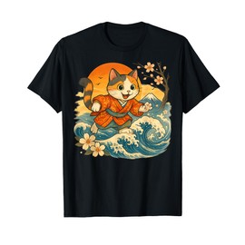 Kawaii Cat Anime Japanese Funny Art Gifts Men Women Kids T-Shirt