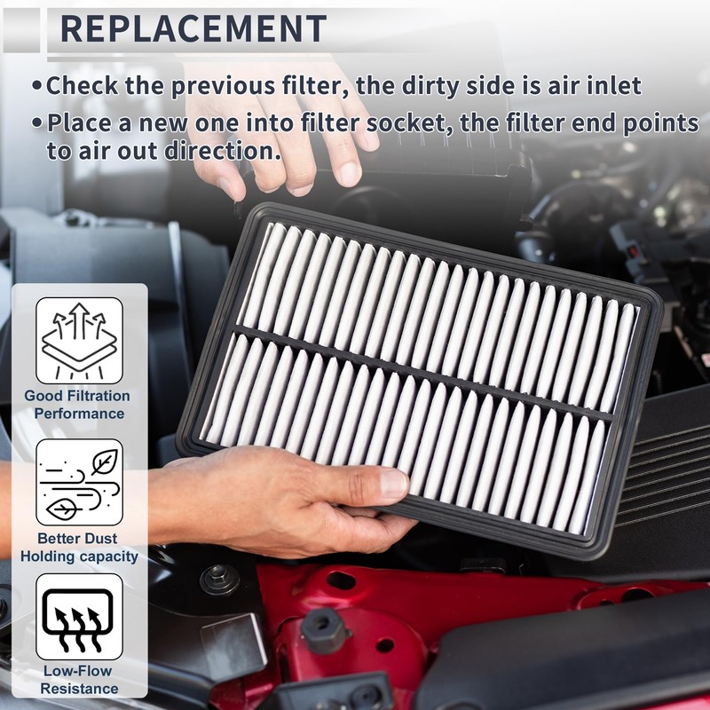 RATCHROLL Engine Cabin Air Filter Combo Set Filter Kit Air