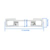 WFLNHB Chrome Front Bumper Skid Plate Panel 1 PCS Replacement