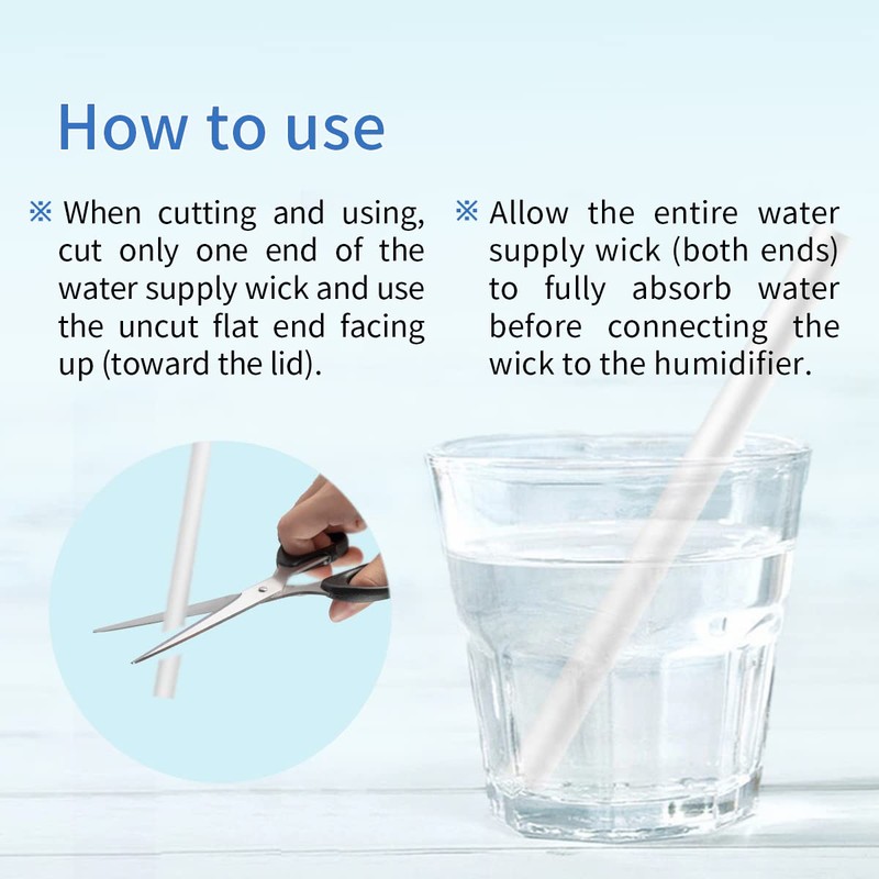 10 Pieces Humidifier Sticks Cotton Filter Refill Sticks Filter Replacement