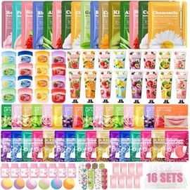 160 PCS Spa Party Supplies for Women,Spa Day Favors Essentials Include Face Masks Skincare, Lip Balm, Under Eye Patches, Foot Bath Bomb,Sleepover Party Supplies Spa Birthday Kit for Women Gift Set