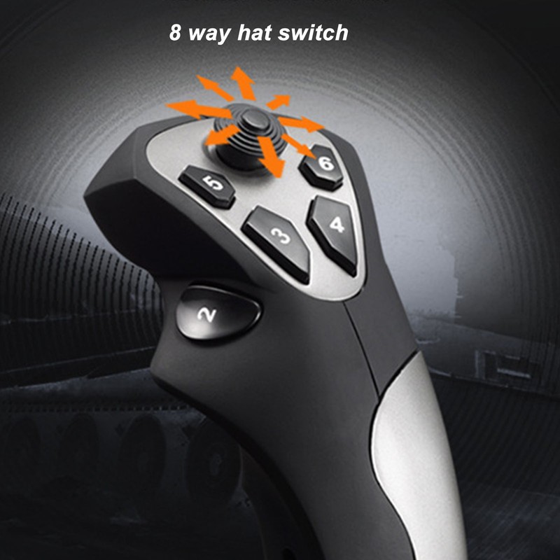 PC Joystick 2113 Pro Simulation USB Game Controller with Vibration
