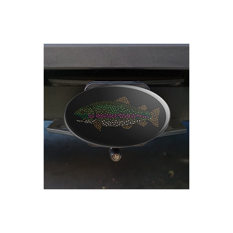 GRAPHICS & MORE Rainbow Trout Fish Dots Spots Pattern Oval