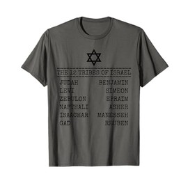 Hebrew Israelite 12 Tribes Of Israel Jew Jewish T-Shirt