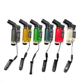 simPLEISURE Color Burst Z Small Burner Torch with Strap Refillable Yellow Single Item qa100117b01n02