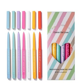 KARLOR Colorful Eyeliner Pen Set, 6 Pieces Colored Eye liner Pencil Matte Waterproof Creamy Eye Shadow Pencil Ultra-Fine Gel Pen Long-Lasting Eye Makeup Macaron Color