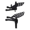 TCMT Sand Black Front Footrest Foot Pegs Bracket Set Fit