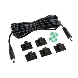 EShine Interconnect Cable - Male to Male - for LED Under Cabinet Lighting with Wire Clips for Comfortable Installation (10ft, Black)