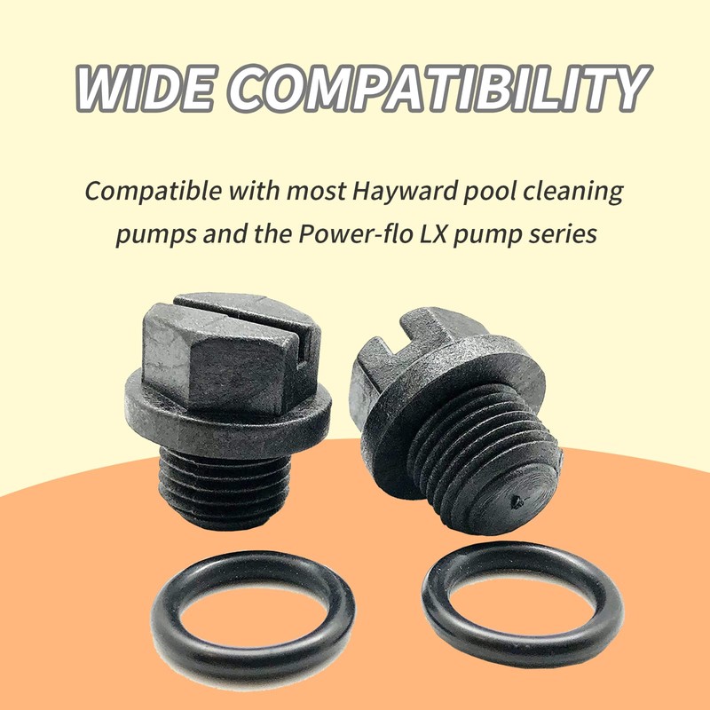 YAFIYGI 2pack Booster Pump Drain Plug Compatible with Hayward Pool