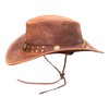 Brandslock Australian Leather Hat with Braided Band Original Cowboy Australian