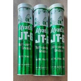 Mystik Vtg Mystik JT-6 MP #2 Grease; Multipurpose Grease 14oz Tube Lot of 3 Tubes NOS