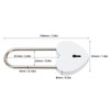 3pcs Heart Shaped Padlock with 3 Keys Rustproof Zinc Alloy