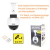 O&W Security Dummy Speed Dome Solar Camera with Lens and