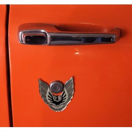 Neutron Motorsports Vintage 80s 90s Pontiac Firebird/Trans Am BLACK Eagle Bird Stick On Emblems PAIR